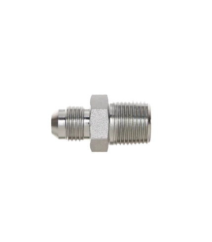 Adaptador Gates 8MJ-8MP de acero en macho JIC 37°, 1/2 pulg. a macho rosca NPTF 1/2 pulg., paquete de 2 pzas.